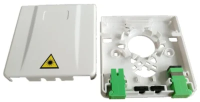 FTTH Wall Outlet Box Plastic 86 Face Box Mini Fiber Optical Distribution Box